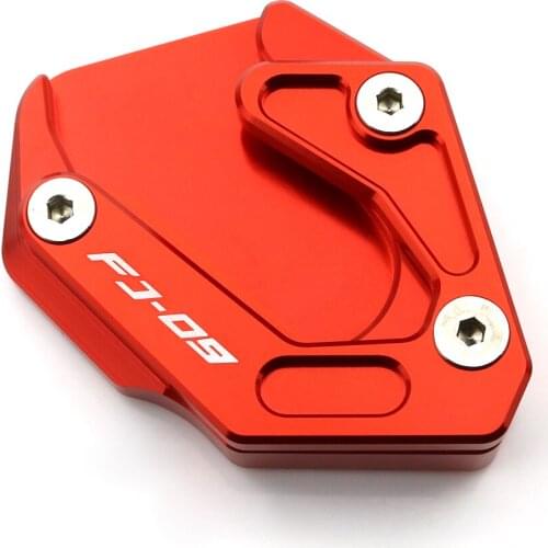 Motorcycle Accessories Kickstand Side Shoe Foot Rests Stand Extension Enlarger Aluminum Fit For Yamaha FJ09 TRACER 900 2015-2019