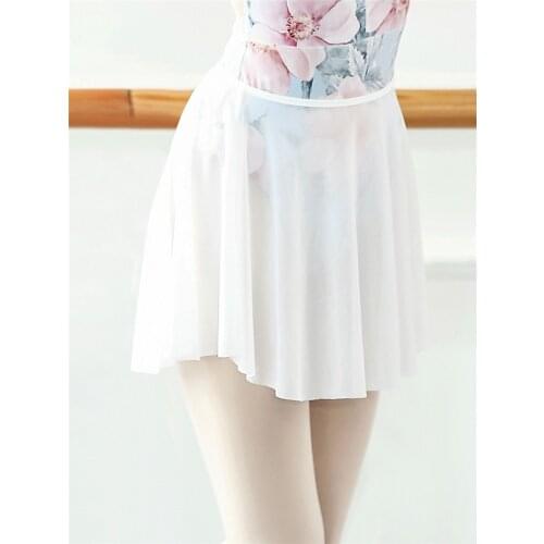 New Professional Ballet Tulle Skirt For Women Gymnastics Match Leotards For Girls Dance Wear Chiffon Dance Practice Costume Kids