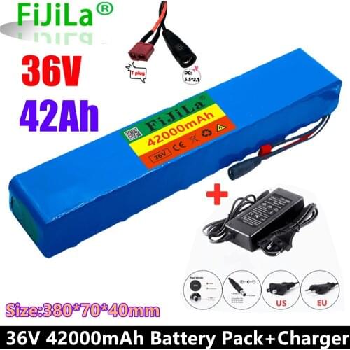Original 18650 battery pack 10s4p 36 V 42AH high power 600 W, suitable for electric bicycle lithium battery with charger sales