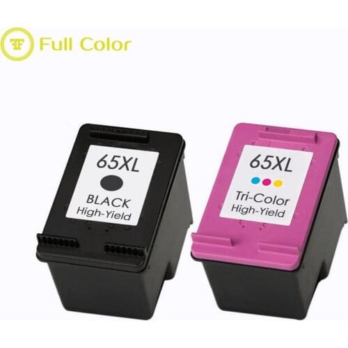 FULLCOLOR premium quality ink cartridge 65 compatible for hp 2622 2624 2632 2633 2634 2635 2652 2655 3720 3721 3722 printer