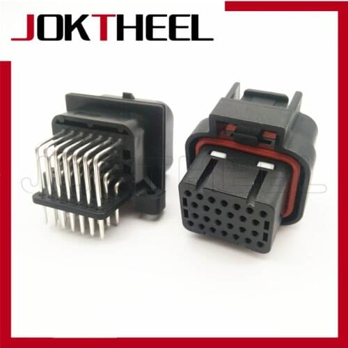 1 set 3-1437290-8 6437288-4 TE AMP SUPER SEAL 1mm 26 Pin way sealed electrical female male PCB pin connector computer ECU plug