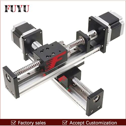 Robotic arm rod ball screw linear rail guide slide table actuator for cnc 300*300mm XY motion module parts motorized router kits