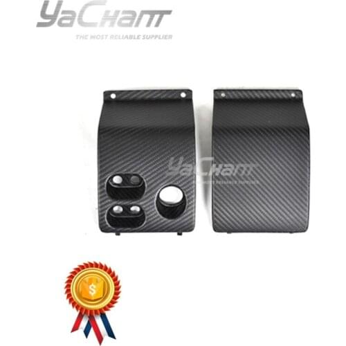 Car-Styling Dry Carbon Fiber 2 Buttons Switch Panel Insets Fit for 2008-2011 Exige S2 Elise S2 Replacement Matte Finish