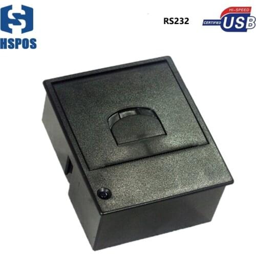 HSPOS 58mm Mini Thermal Panel Receipt Printer Ticket Mount Printer RS232 USB for KIOSK HS-QR72