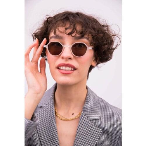 Vintage Oval Paula Clear Brown Sunglasses 2021 New Season Different Model Fashion Trend Ladies High Quality Sunglasses UV400