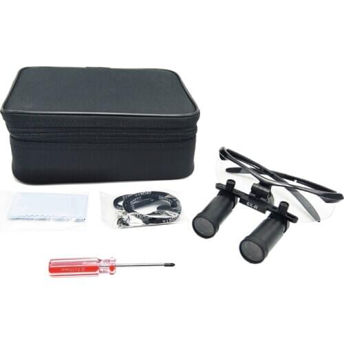 High Quality Plastic Frame 6.0X-R Medical Magnifying Glasses Binocular Magnifier Dental Surgical Loupes 3 Color Option