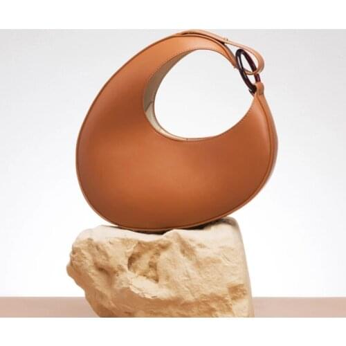 Fashion Brand Half Moon Women Bag 2020 New Solid Handbag Personalized Crescent Large Capacity Underarm Shoulder Crossbody Bag