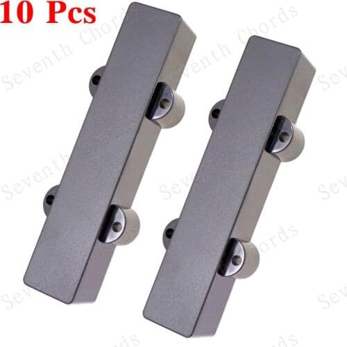 10 Pcs Black Plastic No Hole Sealed Closed Pickup Covers /Lid/Shell/Top for 4 String JB J Bass