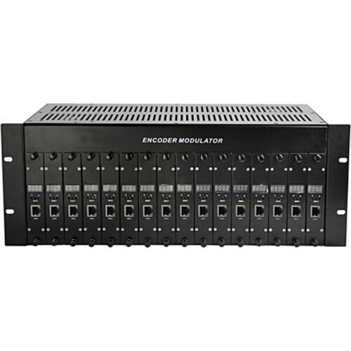 16 IN 1 ISDB-T Modulator Headend System 16 routs 1080P HD HDMI input 1 RF output
