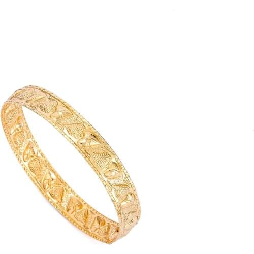 2021 Apr Algerian traditional bangle gold bracelet Moroccan women wedding charm gold bracelet