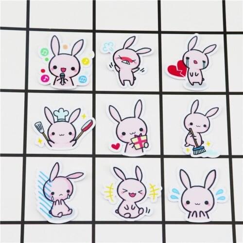 40pcs Creative cute self-made Bunny stickers scrapbooking stickers /decorative sticker /DIY craft photo albums
