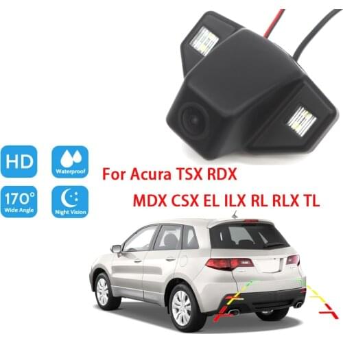 Car Rear View Reverse Camera For Acura TSX RDX MDX CSX EL ILX RL RLX TL CCD HD Night Vision Back Up Parking Camera Waterproof