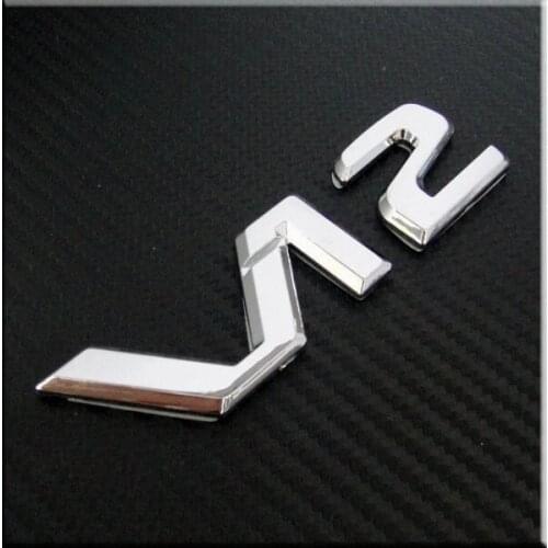 Car Badge V12 V 12 ABS Chrome Side Tailgate Trunk Rear Emblem Sticker