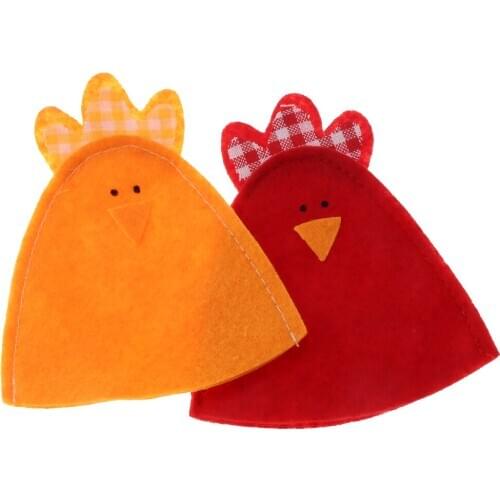 2pcs Easter Chick Egg Covers Bags Easter Day Easter Home Decor Children Toys