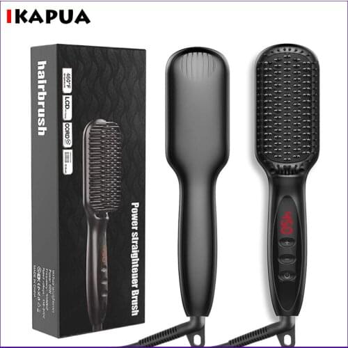 Electric Beard Straightener Hair Straightener Brush Multifunctional Men Quick Heating Beard Straightening Comb Hair Styling Comb