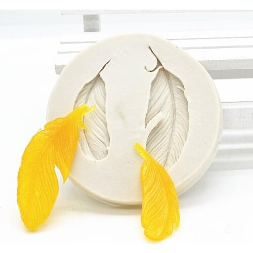 Luyou Feather Lace Cake Mould Silicone Molds for Cake Decorating Tools Chocolate Fondant Molds Kitchen Accessories FM093