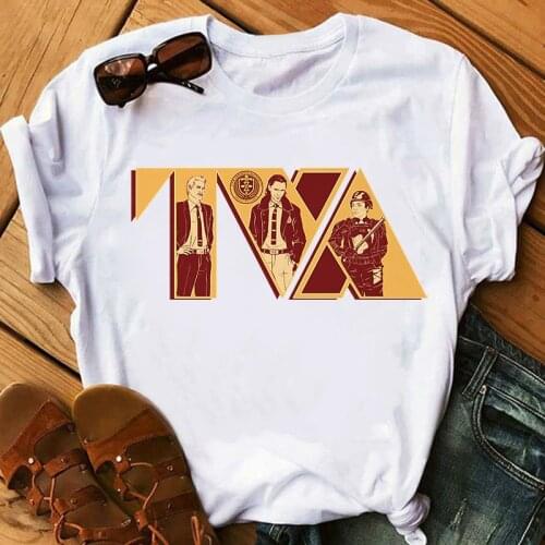 T-Shirt Womens Clothing Time Variance Authority Loki Harajuku Shirt God Of Mischief T Shirt Femme Oversized Tshirt Female Tops