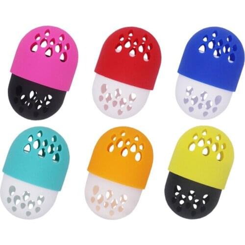 Soft Silicone Powder Puff Drying Holder Egg Stand Beauty Pad Makeup Sponge Display Rack Cosmetic Blender Sponge Case Puff Holder