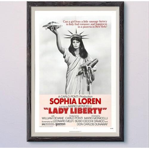 N185 LADY LIBERTY Vintage Classic Movie Wall Silk Cloth HD Poster Art Home Decoration Gift