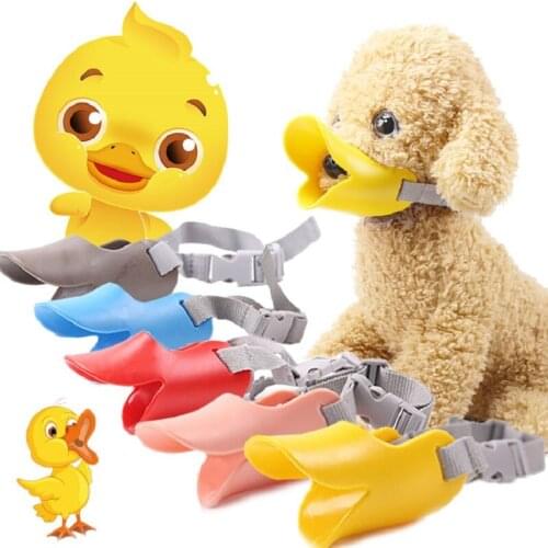 Pet new mouth cover cute duck anti bite mouth guard small dog for Teddy products prevent dog from barking wholesale custom