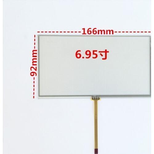 Original new 6.95 inch touch screen resistive LCD 7'' inch touch screen car dvd navigation touch screen 166 * 92