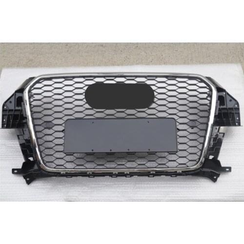 Front Bumper Grill Center Grille for Audi Q3/SQ3 2013 2014 2015 2016 (Refit for RSQ3 Style) car accessories