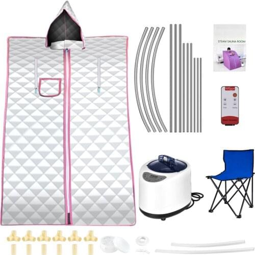 Portable Steam Sauna Room Machine Bath Spa Relax Beneficial Skin Lose Calories Weight Skin Healthy Household Sauna Steaming Set
