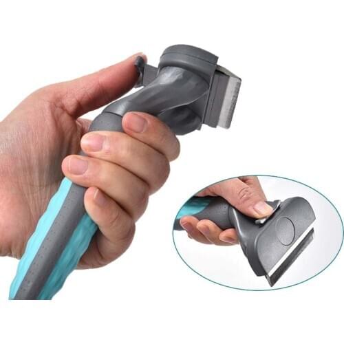 Pet Professional Self Cleaning Comb Dog Hair Remover Combs Cat Grooming Brush Cats Deshedding for Pet Grooming Edge Trimmer Tool