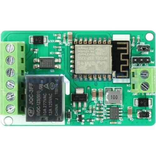 DC 12V ESP8266 ESP-12F Wireless Wifi Module 220V 10A Relay Module ESP12F 802.11b/g/n 2.4GHz