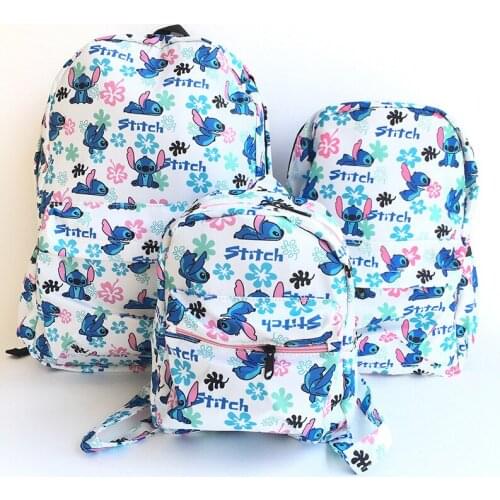 Disney Girls Boys Schoolbag Students Stitch Laptop Backpack Kids School Bags For Teenage Girls Women Backpacks Mochila Escolar