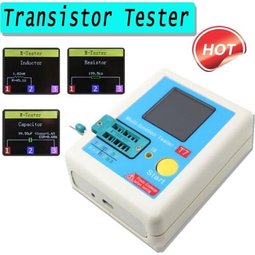 3.5 inch Transistor Tester LCR-T7 TFT Diode Triode Capacitance ESR Meter LCR MOSFET Electrical Instruments Capacitance Meters