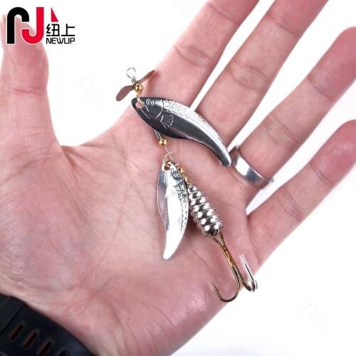 1PCS 14.6g 10cm Rotating Spinner Spoon Fishing Lure Metal Sequins Bait Wobbler Pesca Fishing Tackle for Bass Trout Perch Pike