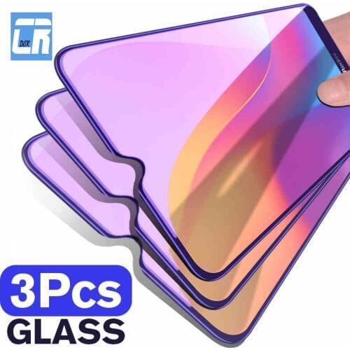 3Pcs 2.5D Anti Blue Light Tempered Glass for Xiaomi Redmi Note 9S 8T 7 6 5 K20 K30 10 Pro 9A 8A 7A 6A Screen Protector Protector