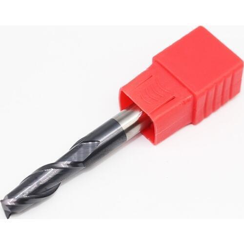 1PCS HRC50 8mm Solid Carbide Endmills D8X24LXD8X75L 2Flute Standard Length Slotted Face Mills