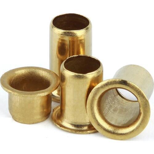 1000pcs/LOT M0.9*2.5/M0.9*3MM Tubular Rivets Double-sided Circuit Board PCB Nails Brass Hollow Rivet Nuts