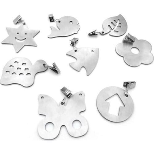8pcs Stainless Steel Tablecloth Clamps Wedding Promenade Table Cover Holder Clip Round Board Stable Clips Pendant