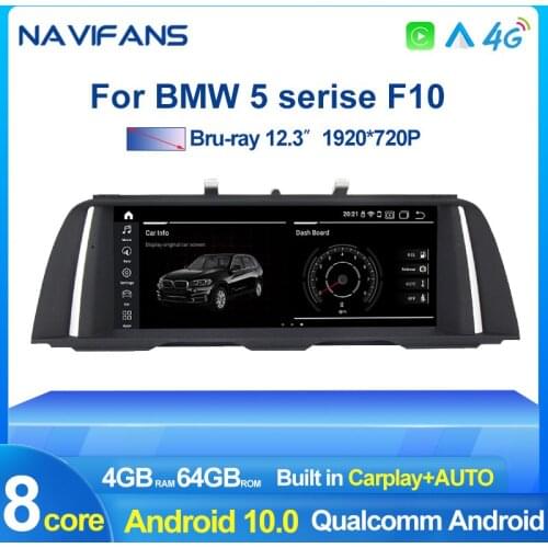 8Core Android 10 car dvd for BMW 5 Series F10 F11 2010-2016 CIC NBT Car GPS Navigation Multimedia Radio f10 4G+64G ROM