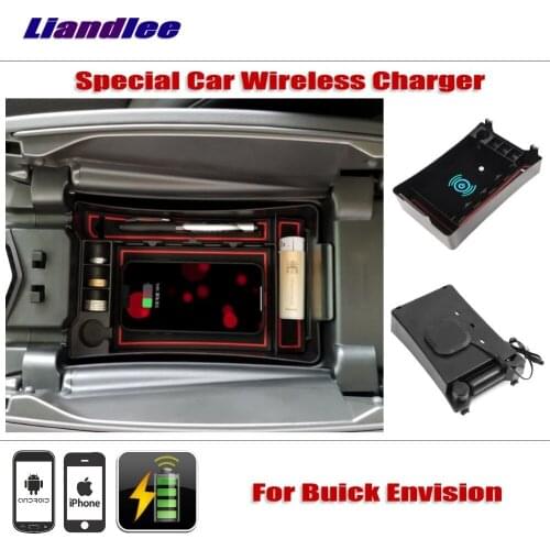 Accessories For Buick Envision 2014-2018 Special Car Wireless Charger Armrest Storage For iPhone Android Phone Battery Charger