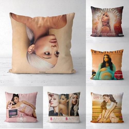 Ariana Grand Pillow Case Polyester Decorative Throw Pillow Cover ,The Way ,Baby I ,Popular Song,Right There Princess Pillow