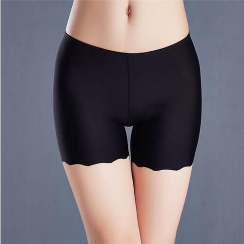 Seamless Women Safety Shorts Pants Thread Seamless Mid Waist Panties Anti-Emptied Boyshorts Pants Girls Slimming Underwear