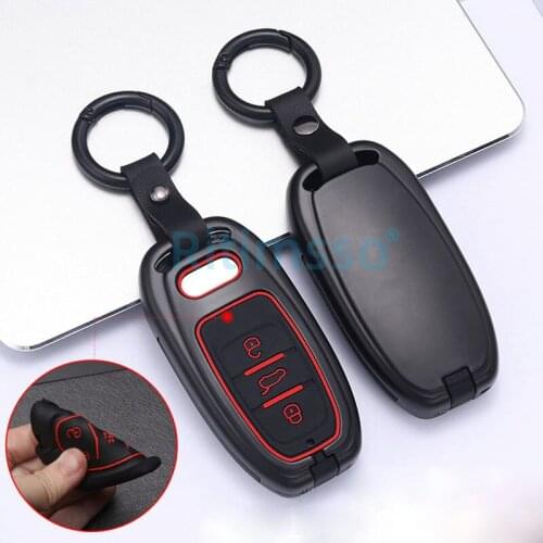 Alloy Car Remote Key Case Cover Protective Shell Fob For Audi A1 A3 A4 A5 A6 A7 A8 Quattro Q3 Q5 Q7 S4 S5 S6 S7 S8 R8 TT