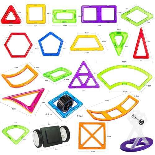 1PC Big Size Magnetic Blocks 3D DIY Modeling Construction Building Blocks Magnetic Designer Educational Toys for Children Gifts