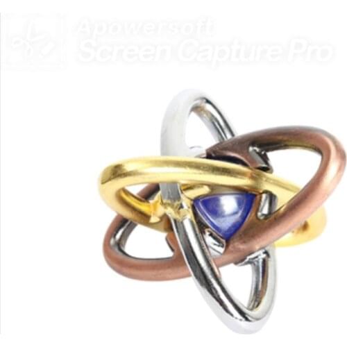 Classic IQ metal brain teasers magic puzzle children adult educational game toy Intellectual Unlocking and Unbuckling Toys