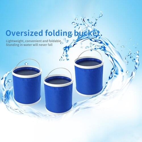 1Pc Layered Folding Bucket Folding Round Portable Wash Pen Bucket Camping Outdoor Fishing Tool Folding Bucket Auto Detailing