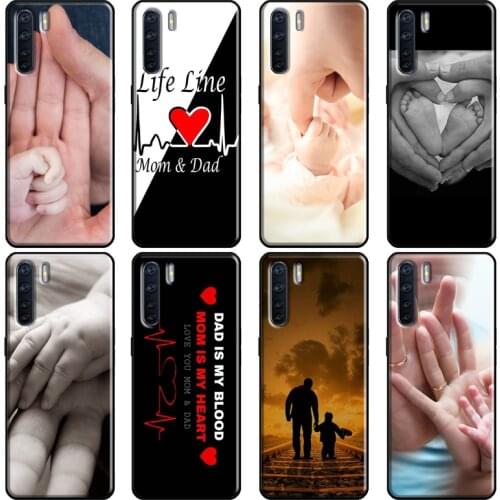 Mom Dad Baby Family Soft For OPPO A52 A72 A83 A91 A5 A9 A53 A31 2020 F5 F7 Reno 4 Pro 2Z A5S A1K A15 Case