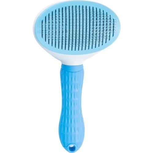 Pet Self-Cleaning Comb Steel Needle Dog Cat Comb Pet Hair Removal Brush Dog Grooming Comb Beauty Styling Massage Brush
