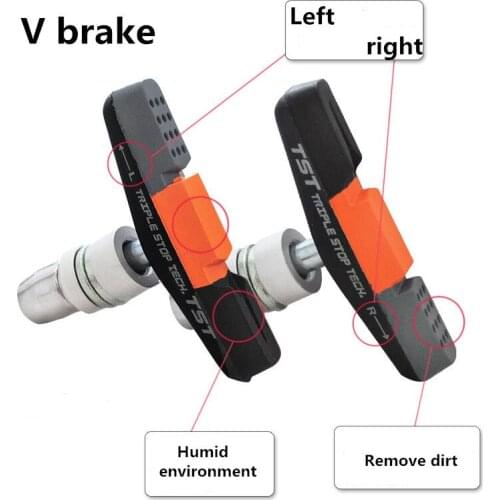 Folding bicycle brake shoes 14 16 18 20 inches BMX V caliper brake pad Small wheel brake parts