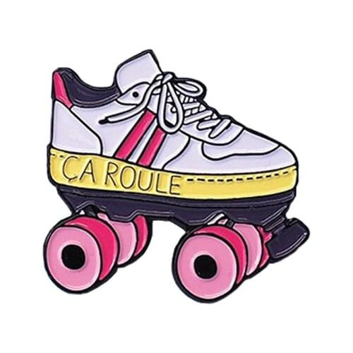 Roller Skate Enamel Pin Brooch
