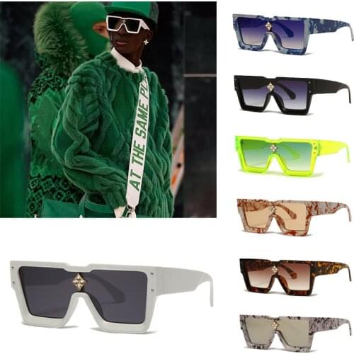 Square Big Frame Sunglasses Women Personality Party Glasses Men Brand Designer Outdoor Sports Street Shooting Driving Glasses