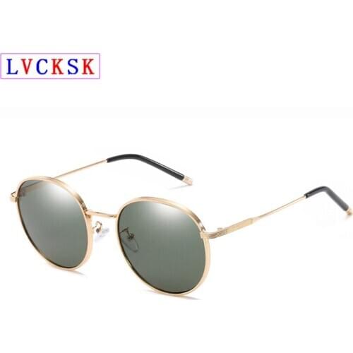 Unisex Retro Round Polarized Sunglasses Women Men Streetwear Travel Shades Sun Glasses Fashion Driving Eyeglasses 4Color N5